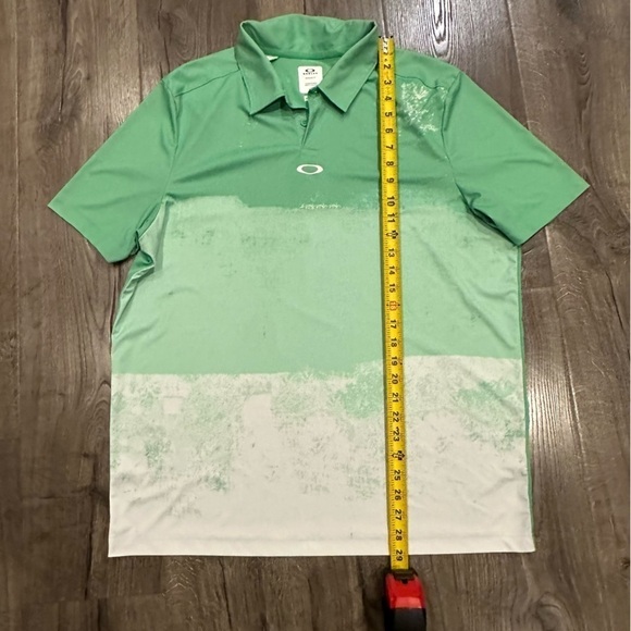 Oakley Men's Color Block Shade Polo Shirt, Trifoil Green XL - Picture 8 of 9